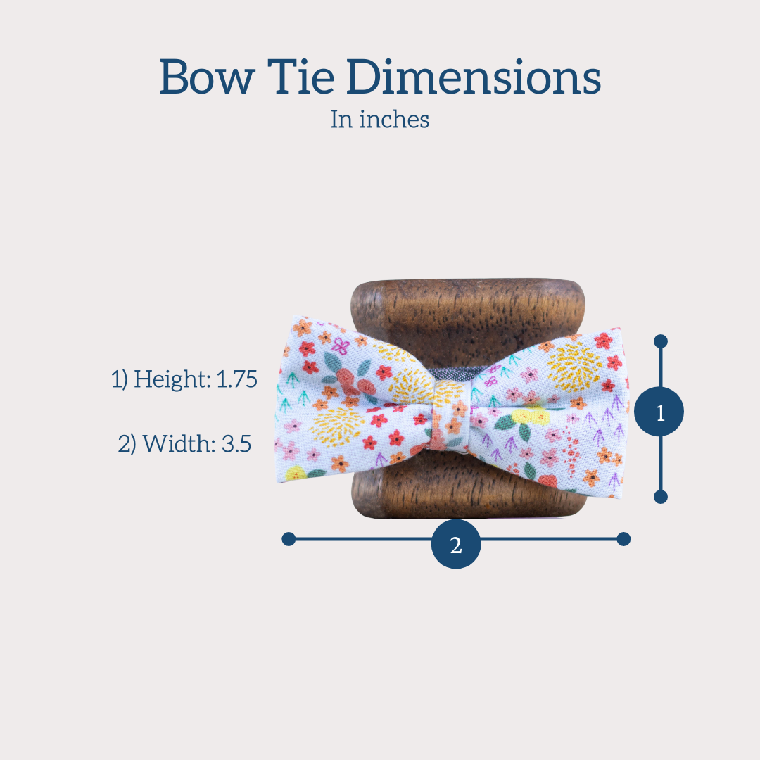 Size dimensions for kids bow tie