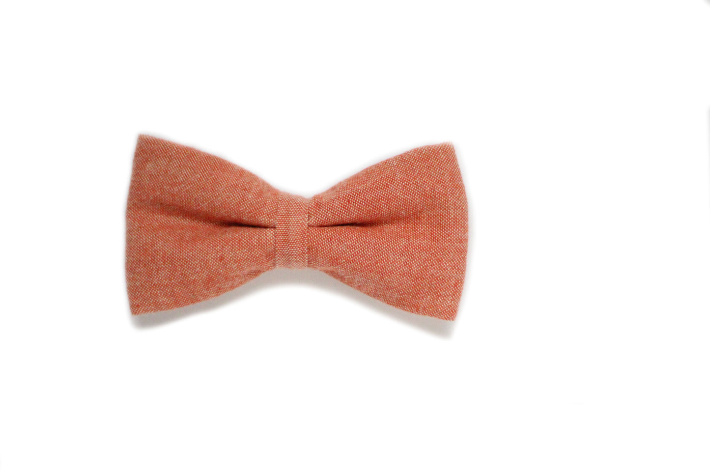 Peachy Chambray Bow Tie