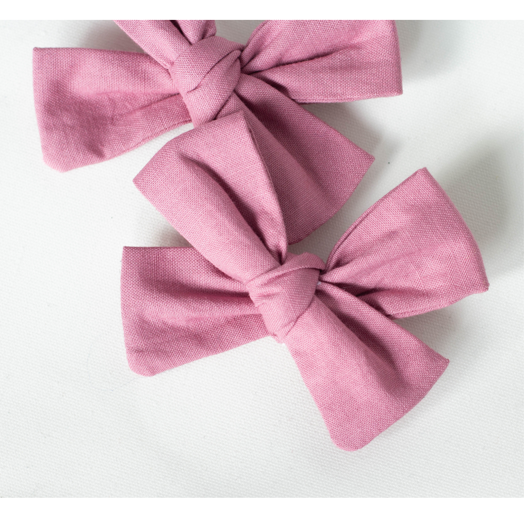 perfect pink pigtail hair bows