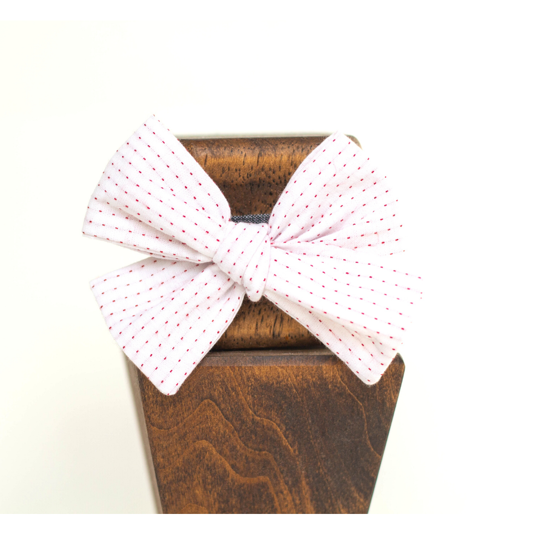 red stitch bows pinwheel 